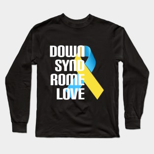 Down Syndrome Awareness Ribbon Shirt Long Sleeve T-Shirt